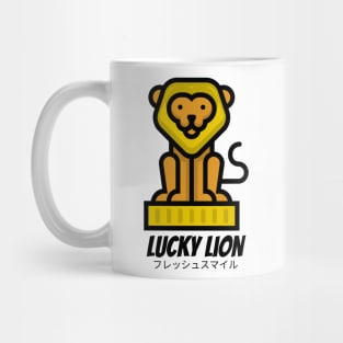 Lucky Lion Cartoon Charm Mug